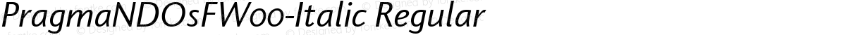 PragmaNDOsFW00-Italic Regular