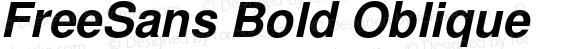 FreeSans Bold Oblique