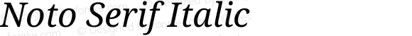 Noto Serif Italic