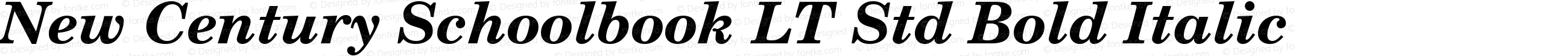 NewCenturySchlbk LT Std Bold Italic