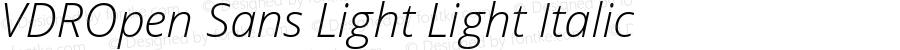 VDROpen Sans Light Light Italic