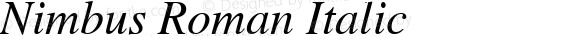 Nimbus Roman Italic