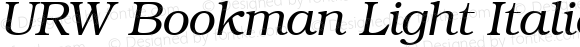 URW Bookman Light Italic