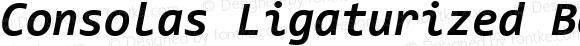 Consolas Ligaturized Bold Italic