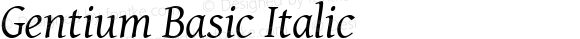 Gentium Basic Italic