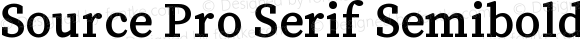 Source Pro Serif Semibold Semibold