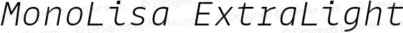 MonoLisa ExtraLight Italic