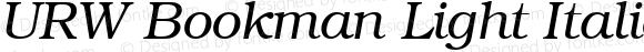 URW Bookman Light Italic