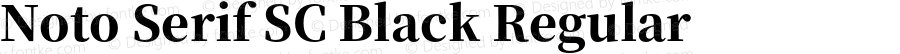 Noto Serif SC Black