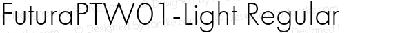 FuturaPTW01-Light Regular