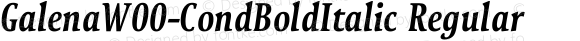 Galena W00 Cond Bold Italic