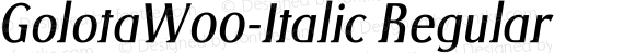 GolotaW00-Italic Regular Version 1.00