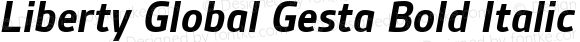 Liberty Global Gesta Bold Italic Version 1.001