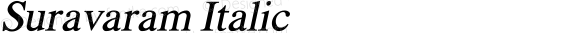 Suravaram Italic