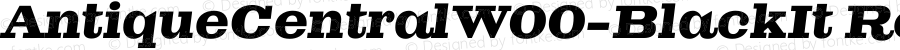 AntiqueCentral W00 Black Italic