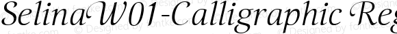 SelinaW01-Calligraphic Regular Version 1.1