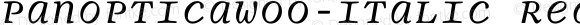 PanopticaW00-Italic Regular Version 1.00