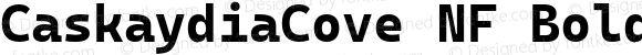 Caskaydia Cove Bold Nerd Font Complete Mono Windows Compatible