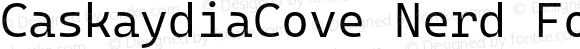 Caskaydia Cove SemiLight Nerd Font Complete Mono