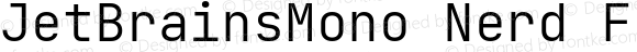JetBrainsMono Nerd Font Mono Light