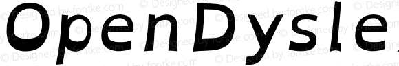 OpenDyslexicAlta Bold Italic Nerd Font Complete