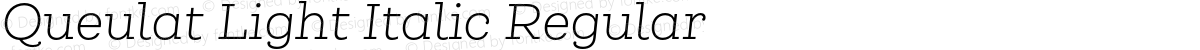 Queulat Light Italic Regular