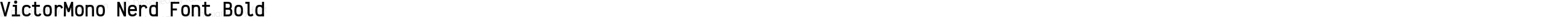 VictorMono Nerd Font Bold