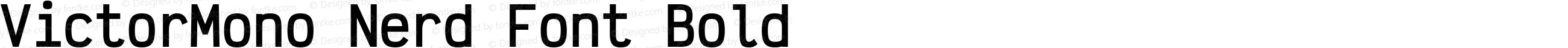 VictorMono Nerd Font Bold