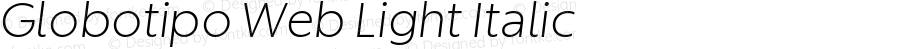 Globotipo Web Light Italic