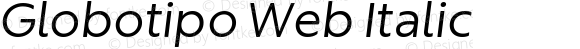 Globotipo Web Regular Italic