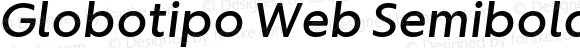 Globotipo Web Semibold Italic