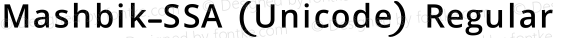 Mashbik-SSA (Unicode) Regular