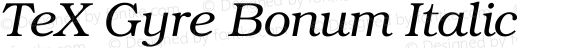 TeX Gyre Bonum Italic