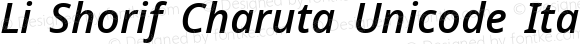 Li Shorif Charuta Unicode Italic