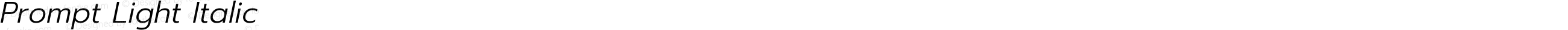 Prompt Light Italic