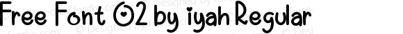 Free Font 02 by iyah Regular