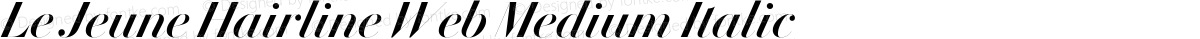 Le Jeune Hairline Web Medium Italic