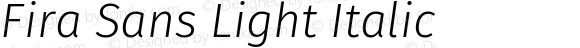 Fira Sans Light Italic