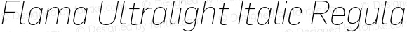 Flama-UltralightItalic