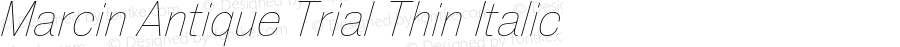 Marcin Antique Trial Thin Italic