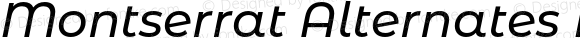 Montserrat Alternates Medium Italic