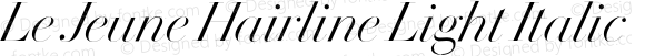 LeJeuneHairline-LightItalic