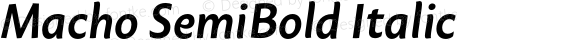 Macho SemiBold Italic