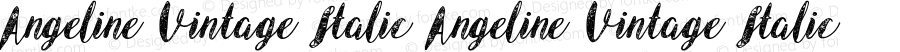 Angeline Vintage Italic Angeline Vintage Italic Version 1.000;PS 001.001;hotconv 1.0.56