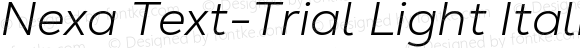 Nexa Text-Trial Light Italic
