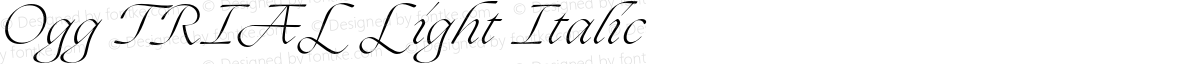 Ogg TRIAL Light Italic