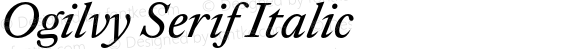 Ogilvy Serif Italic