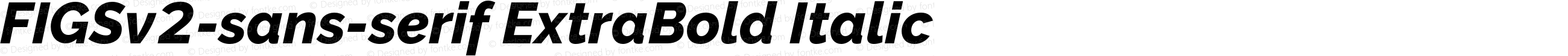 FIGSv2-sans-serif ExtraBold Italic