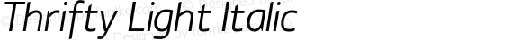 Thrifty Light Italic