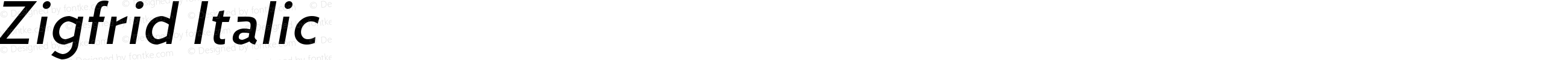 Zigfrid Italic